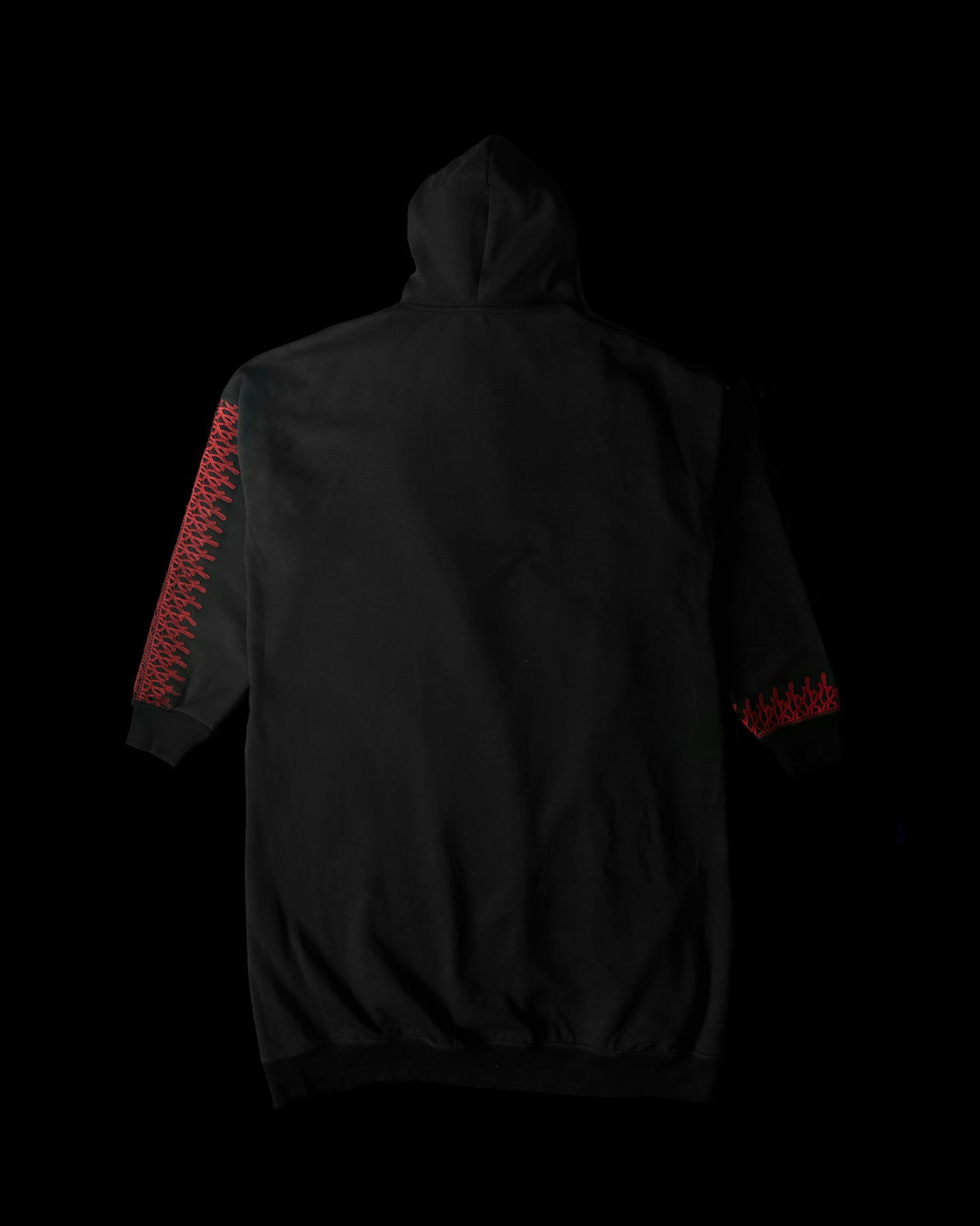 "DONT TOUCH" BLACK ABAYA HOODIE