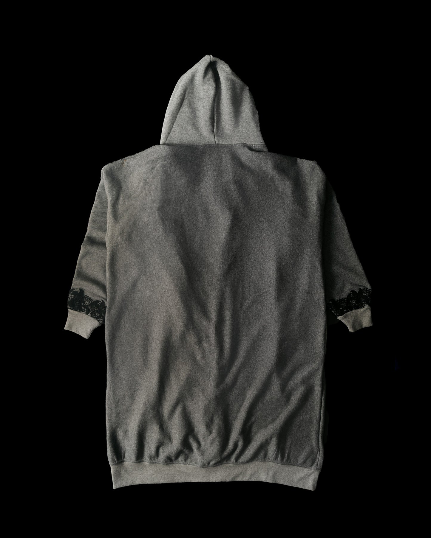 "GREY AREAS ARE MINE" ABAYA HOODIE