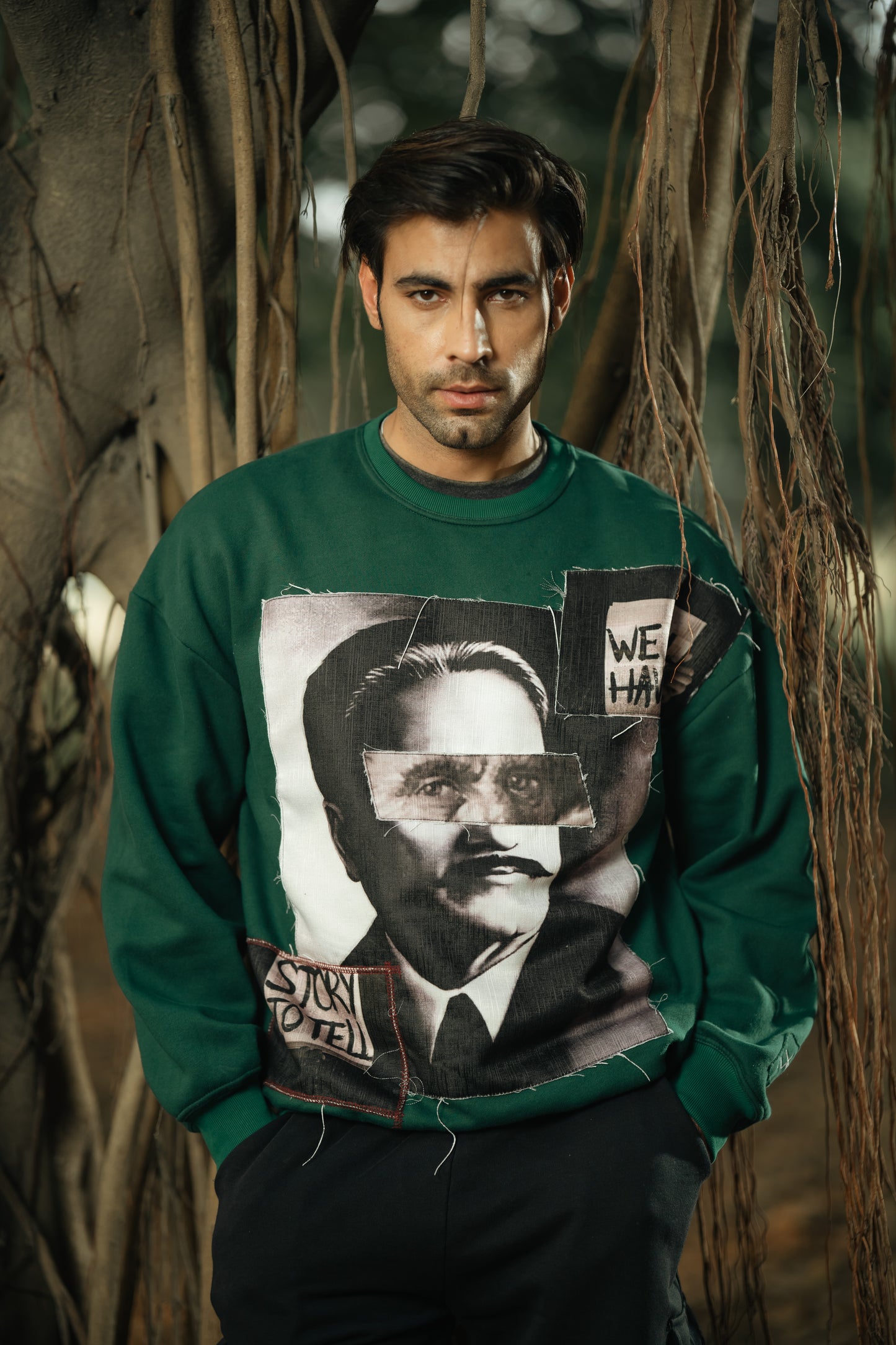 "WE ALL HAVE A STORY TO TELL"  A TRIBUTE TO IQBAL SWEATSHIRT